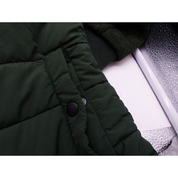 Zella Mixed Media Men's Recycled Polyester Jacket, Olive Green, Sz. S-tear - Picture 13 of 13